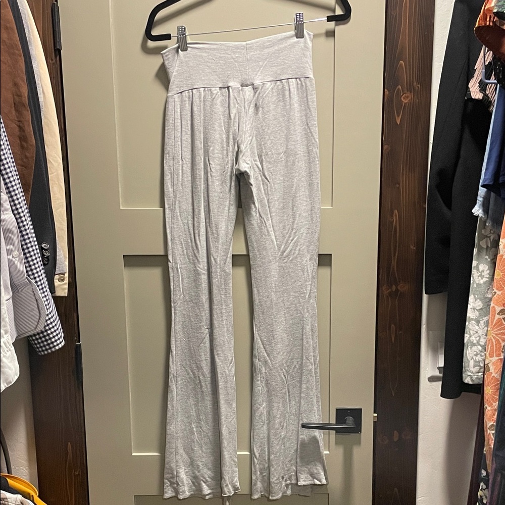 Bleusalt Heather Grey High-Waisted Pajama Pants size 1 - Picture 5 of 6